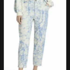 Rachel Comey x Target High-Rise Marble Tapered Jeans Blue Chambray size 0, 2 +